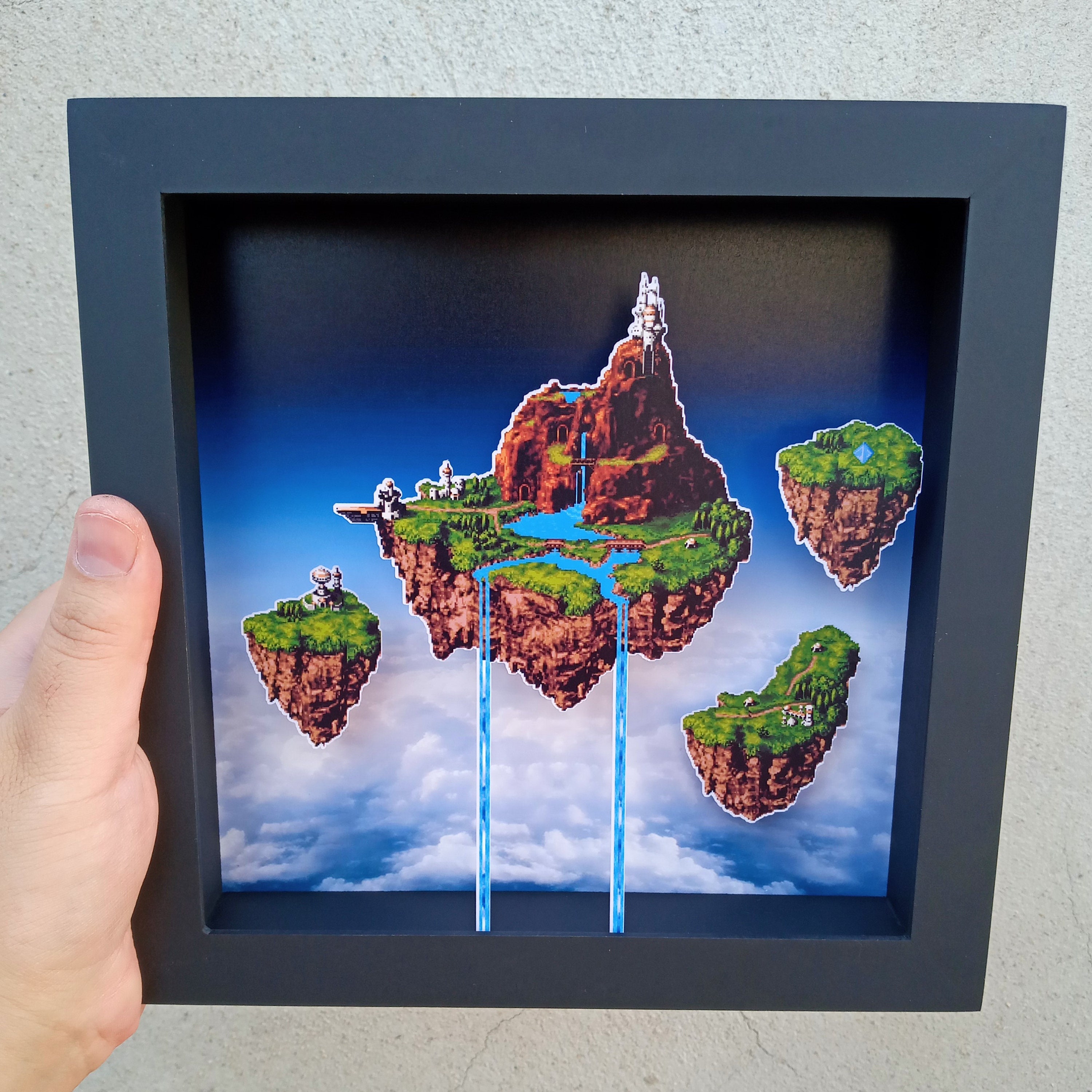 Chrono Trigger (kingdom of Zeal) - 3D Shadowbox - Etsy
