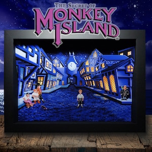 The Secret of Monkey Island - 3D Shadowbox