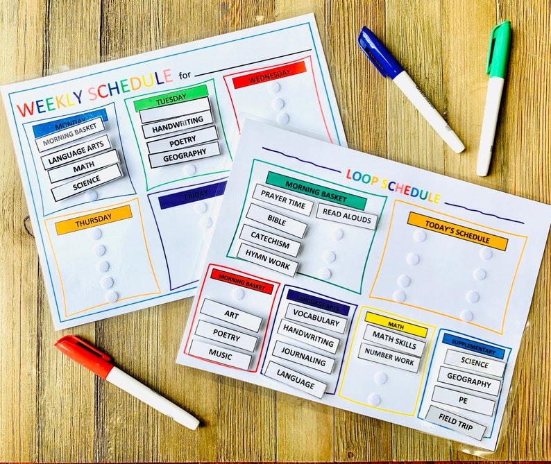 printable daily routine chart school calendar printable