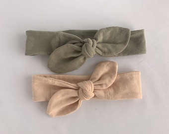 Patrón de costura de diadema de nudo de bebé / 3 tamaños / Patrón de costura fácil / Patrón de costura PDF