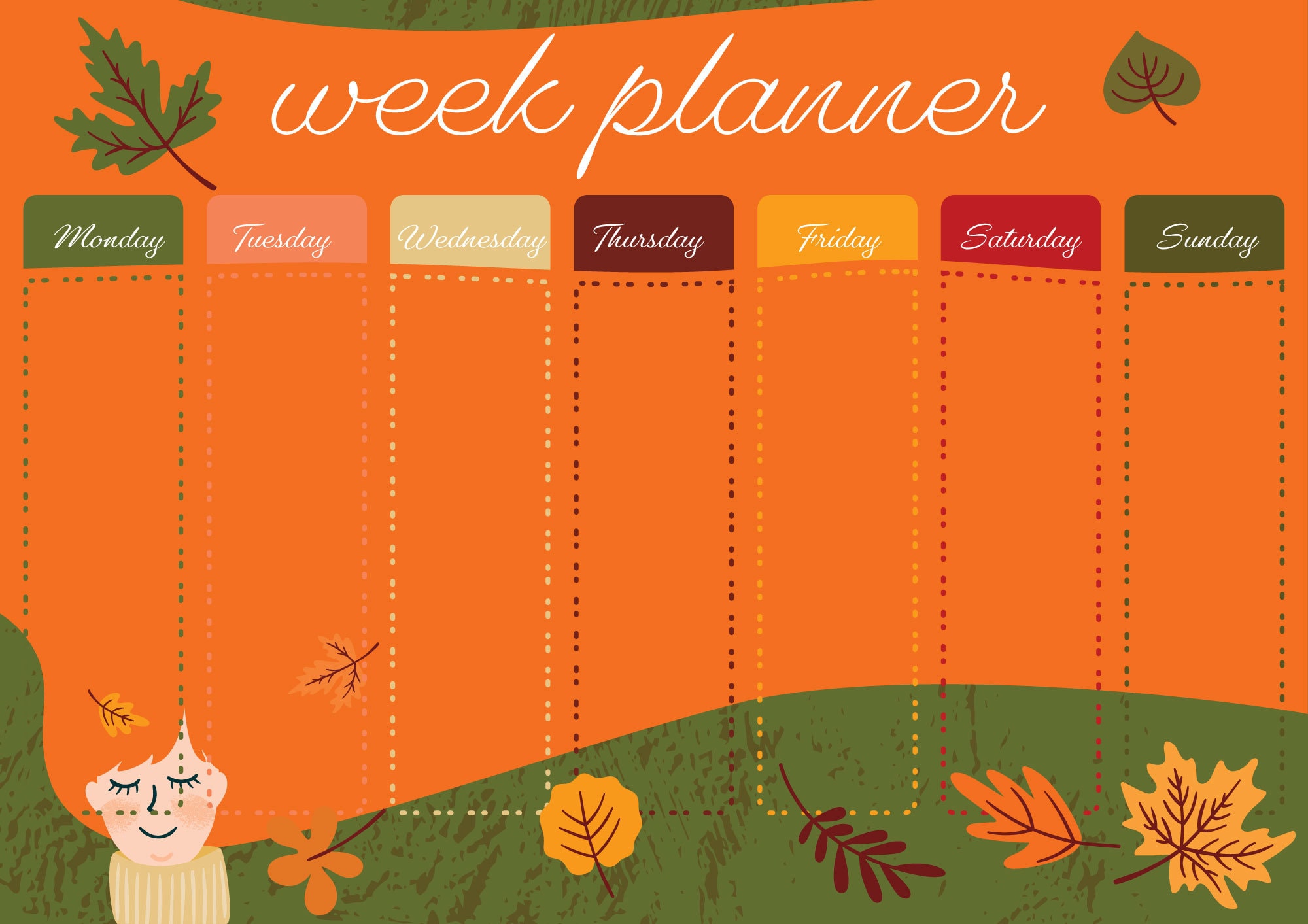printable-weekly-planner-fall-school-weekly-planner-home-etsy-france