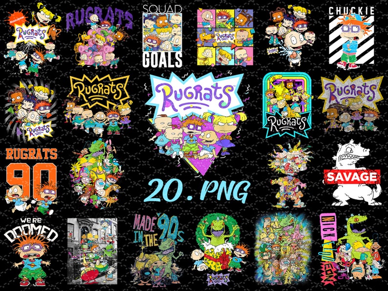Download Combo 20 Rugrats Rugrats Bundle Rugrats SVG Rugrats | Etsy