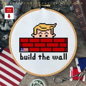 Build The Wall PDF Cross Stitch Pattern