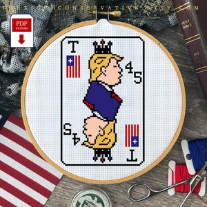 Trump Card PDF Cross Stitch Pattern