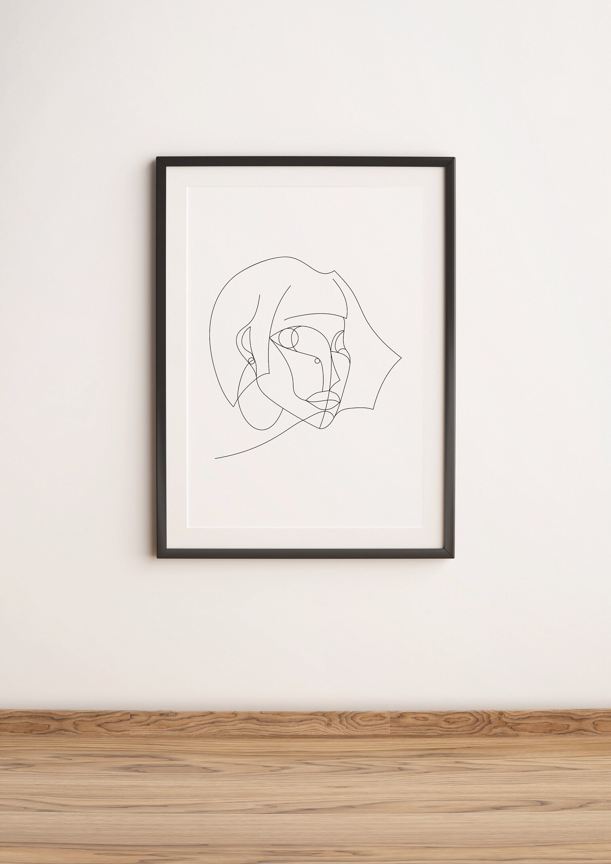 Woman Line Art, Minimalist Wall Art, Girl Line Drawing Poster