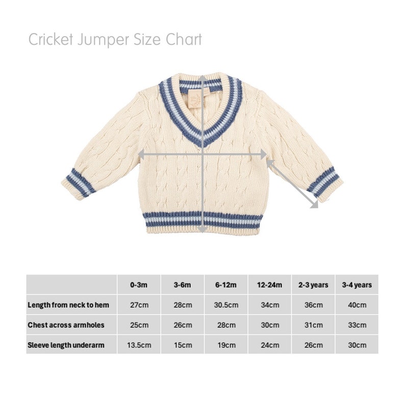 Personalised Cream Baby Cricket Jumper with Pink and Blue Stripes image 6