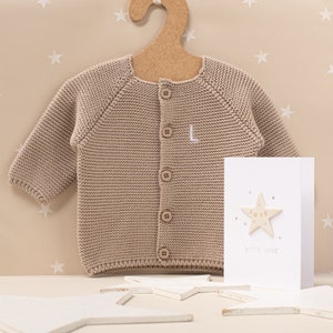 Eerste verjaardag gepersonaliseerde Baby Bubble Cardigan afbeelding 6