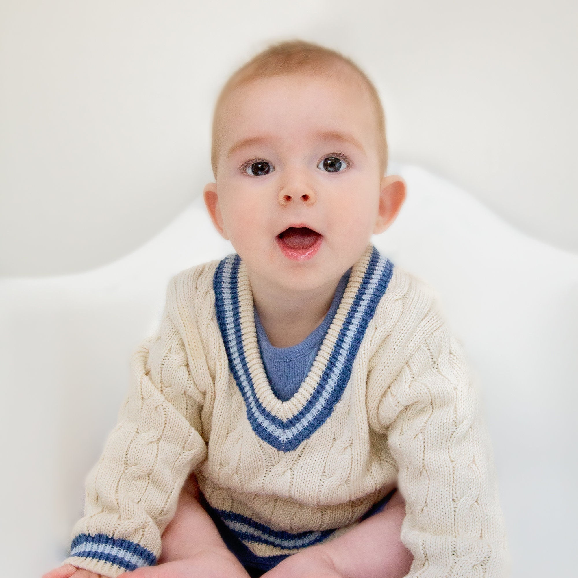 Personalised Baby Cricket Jumper Etsy UK