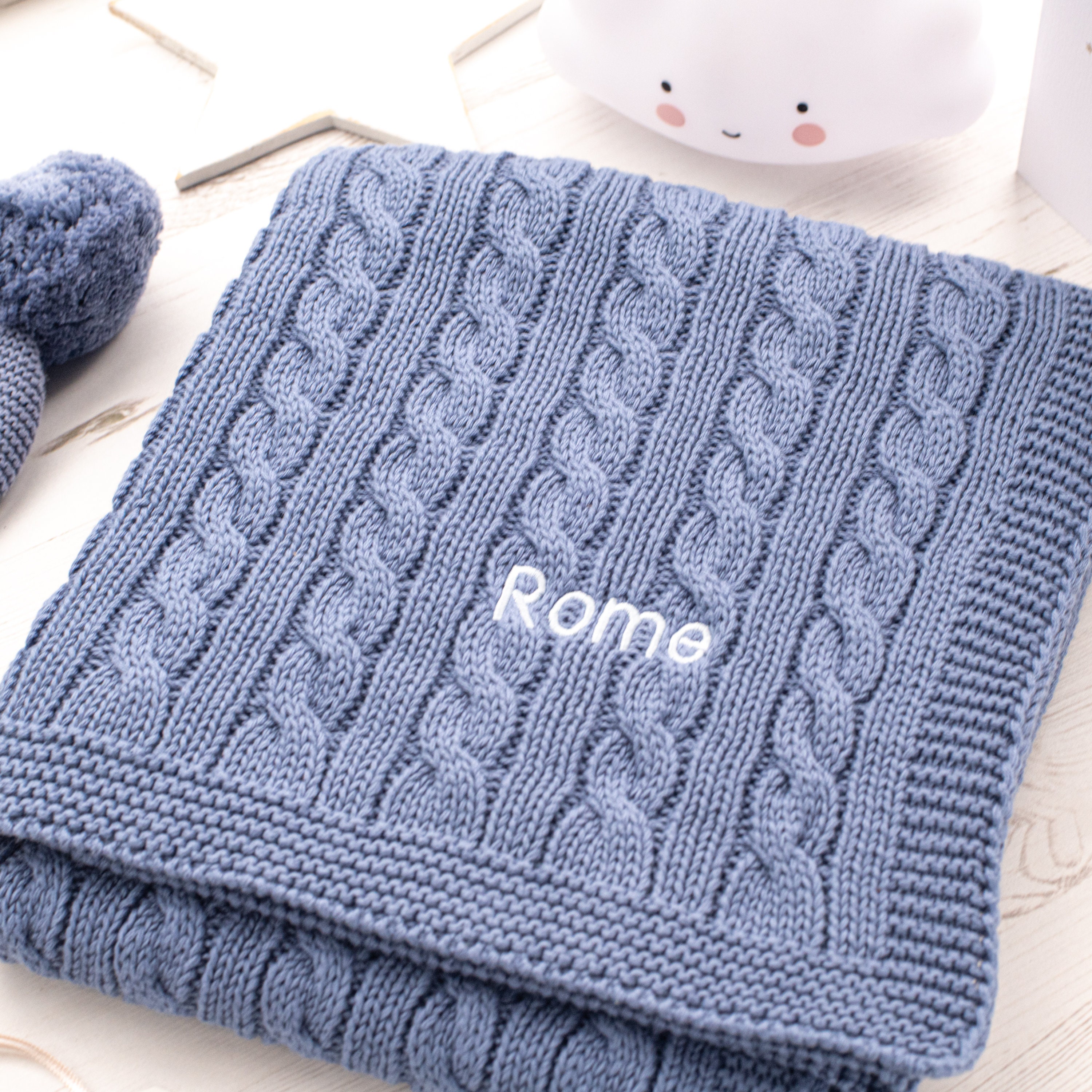 Cable Knit Blanket Etsy