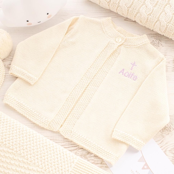 Toffee Moon Baby Matinee Cardigan for Christening or Baptism