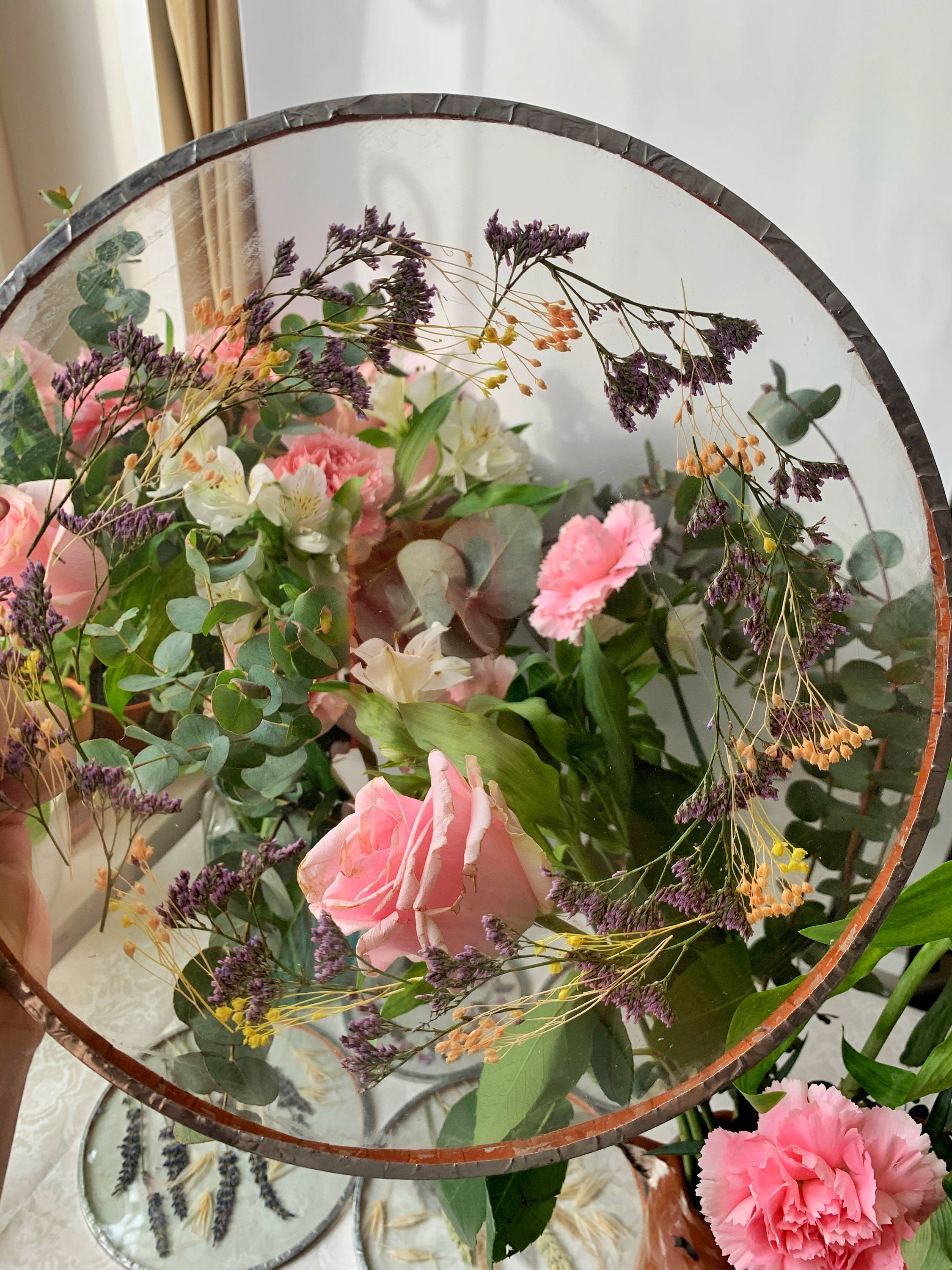 Pressed Dried Flower Frame Decor Flower Art Home Decor Etsy