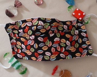 KATOEN GEZICHTSMASKER, gezichtsmasker voor vakantie, gezichtsmasker voor op reis, herbruikbaar gezichtsmasker, verstelbaar tweelaags gezichtsmasker, stoffen gezichtsmasker, wasbaar masker