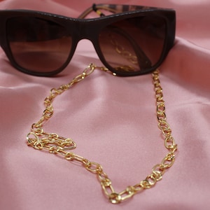 BRILLEN- & SONNENBRILLEN-KETTEN, Goldkette für Brillen, Luxe-Brillenhalter, Schlüsselband, unentbehrliches Reisezubehör, einzigartige Geschenke unter 20
