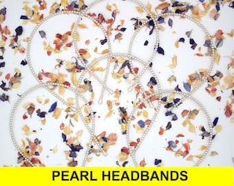 Perle Stirnband, Reihe von Perlen Stirnband, Perle Alice Band, Stirnband für Frauen, Mädchen, Geschenke für sie, Haarschmuck für sie, schöne Band