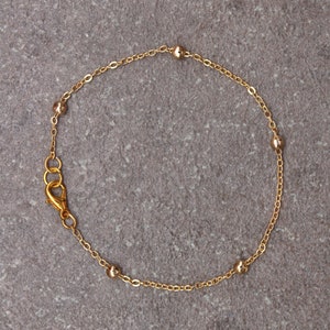 GOLD SATELLITE BRACELET, Gold Satellite Chain Necklace, Gold Satellite Chain Set, Gold Ball Chain, Trendy Festival Jewellery, Gift Under 10