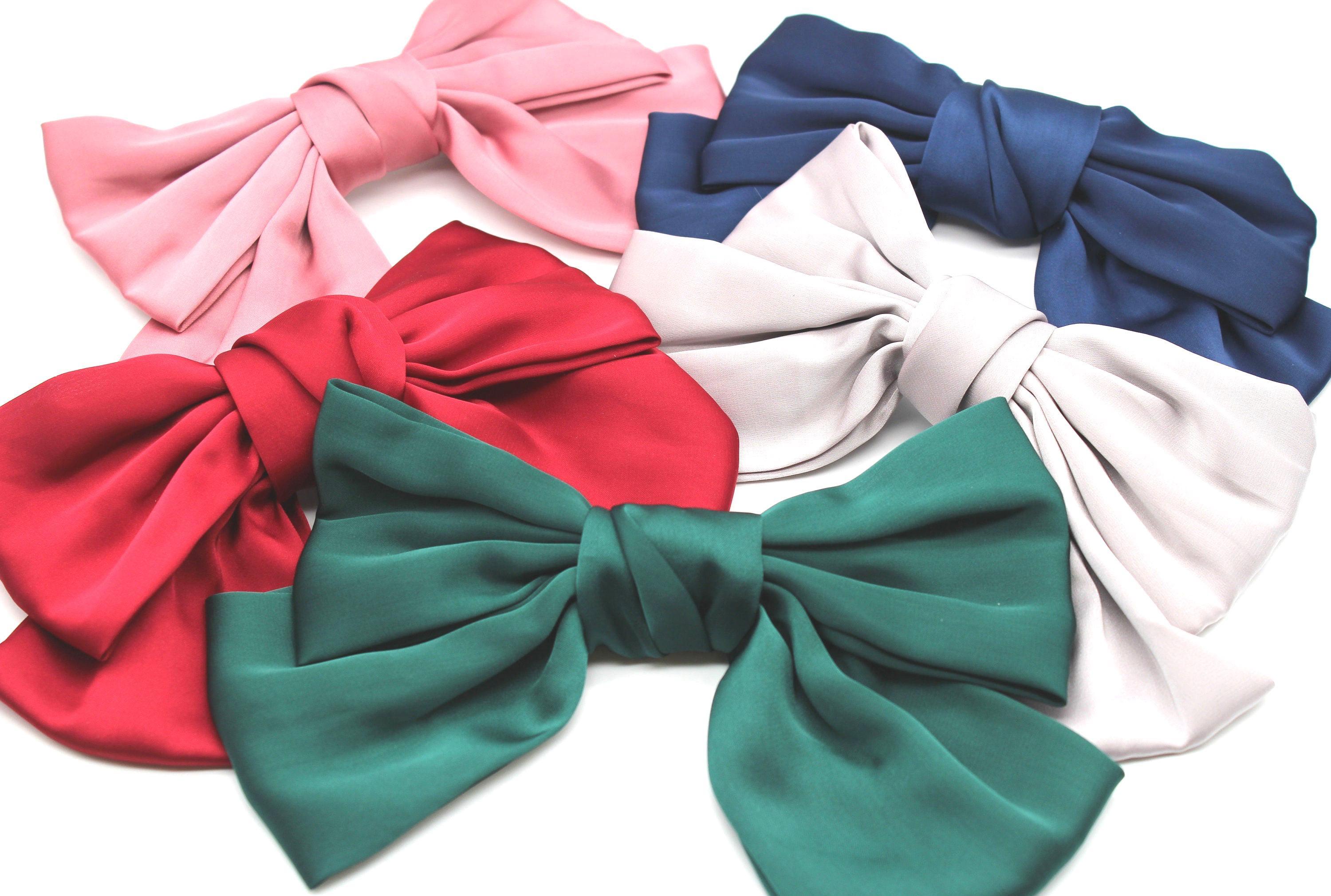 HAIR BOW Clip, Large COQUETTE Bow, Oversized Hair Bows, Large Satin Bow Hair Clips, Gifts Under 10, French Bow, Texas Bow, Satin Hair Bows