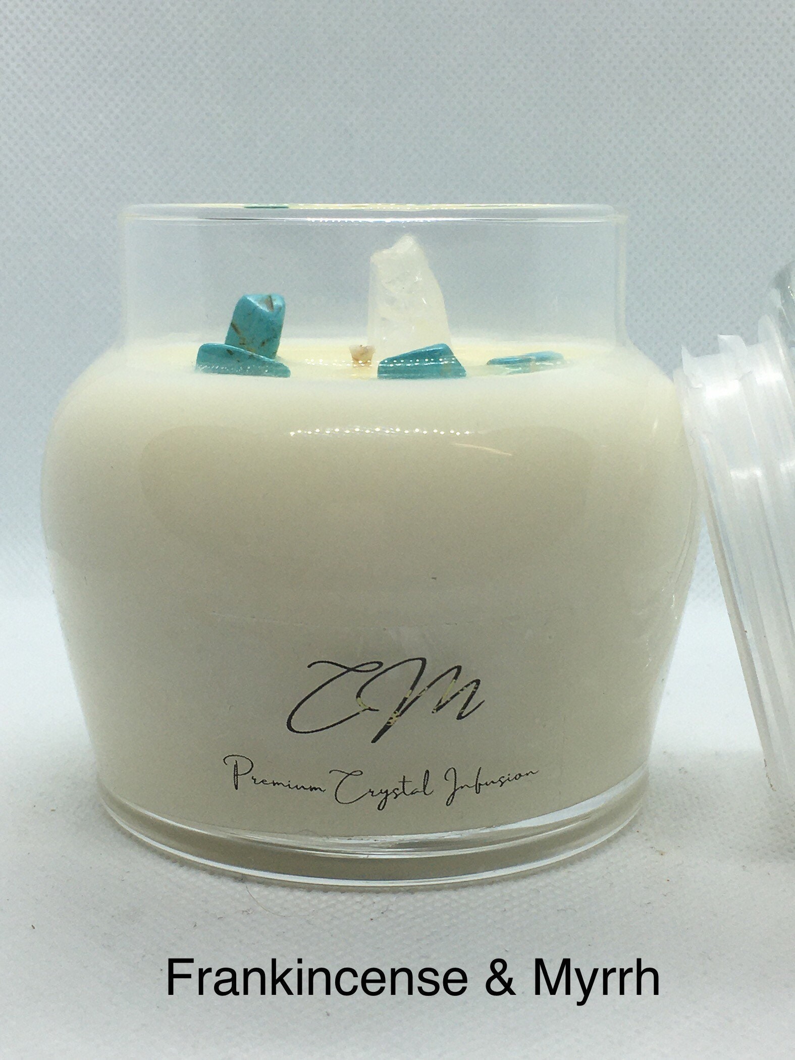 Crystal infused 200G Medium candles Etsy