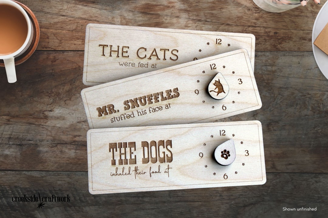 Image showcasing Personalized Pet Feeding Reminder With Analog Clock Dial and Magnetic ...