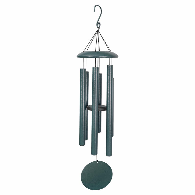Personalized Outdoor Wind Chime, Powder Coated Metal (30” or 36”) – Custom Garden/Porch Decor image 3