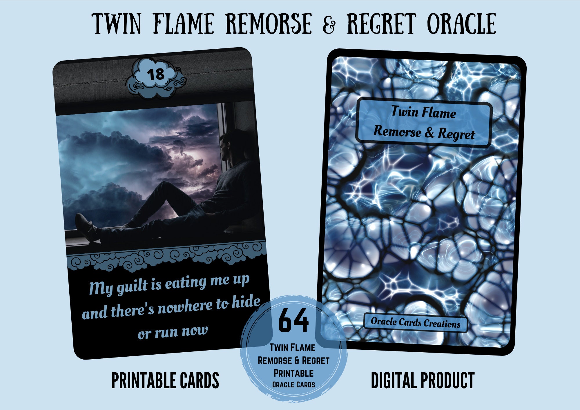 NEW!! 64 Twin Flame Remorse & Regret Messages Printable Digital Love ...
