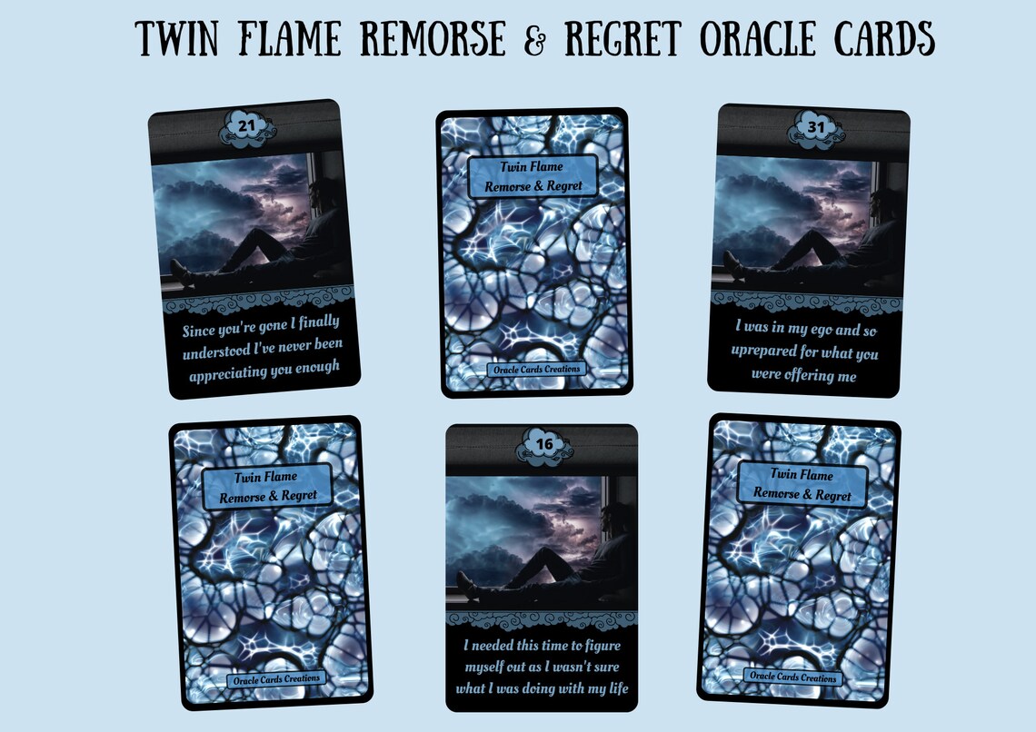NEW!! 64 Twin Flame Remorse & Regret Messages Printable Digital Love ...