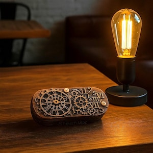 Steampunk Decorazione da tavola Astuccio per matite Penna Scatola per matite Portapenne Decorazioni per la casa Elefante