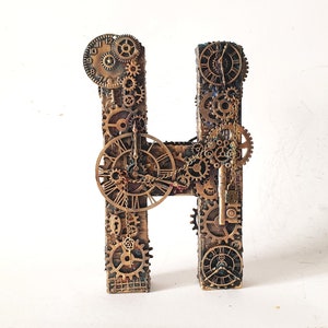 Decoración de mesa Steampunk Decoración del hogar Decoración Steampunk Letra Steampunk de doble cara