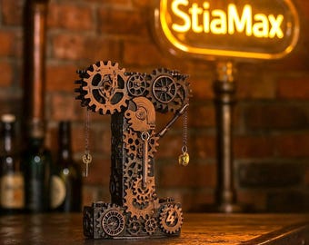 Decoración de mesa Steampunk Decoración del hogar Decoración Steampunk Letra Steampunk de doble cara I