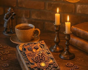 Caja de libros de decoración grande exclusiva, caja de libros antiguos, caja de regalo de madera, caja de herramientas búho