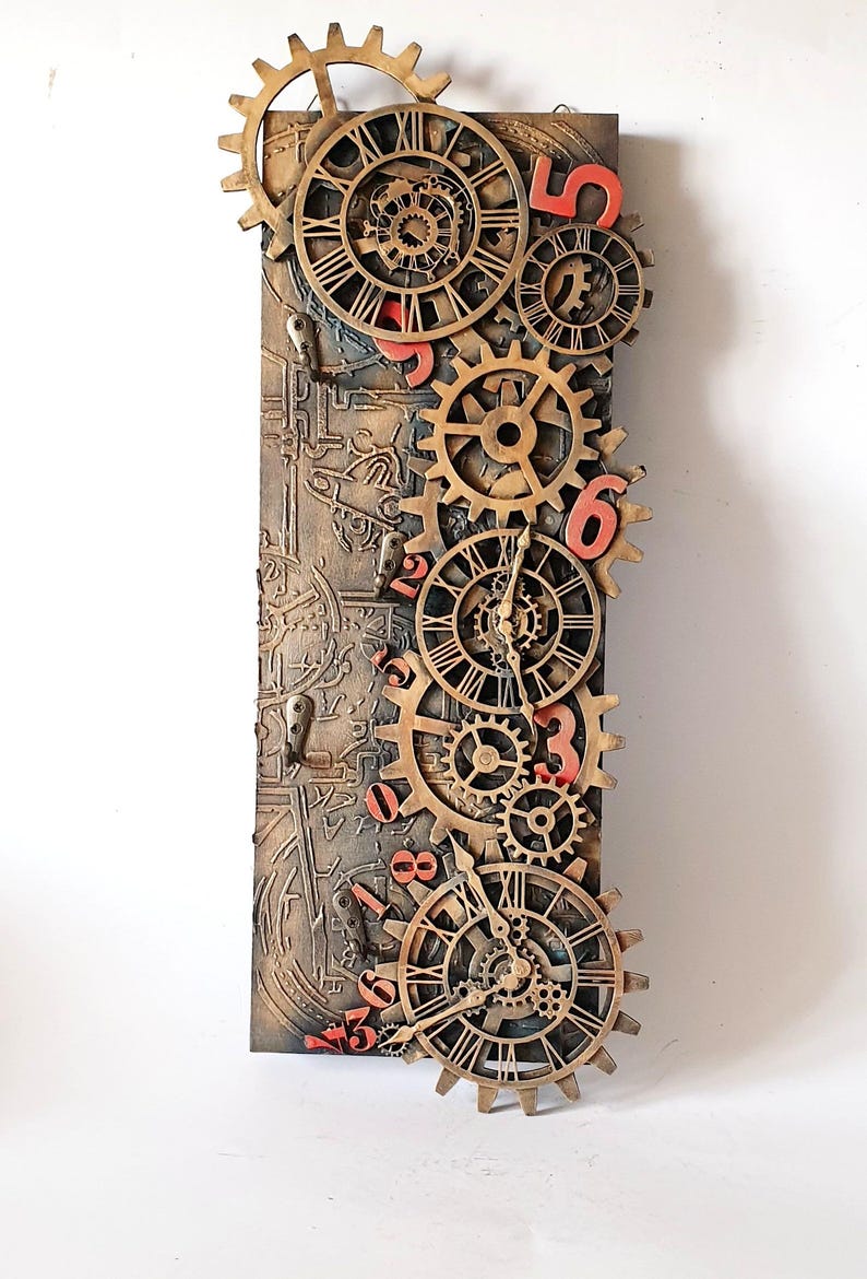 Steam Punk Rear Back Rack Steampunk Key Rack: Industrial Home Decor, Key Storage - Etsy