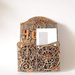Exclusivo, buzón, caja de papel, caja de almacenamiento, caja de correspondencia, caja de regalo de madera, caja de herramientas,steampunk