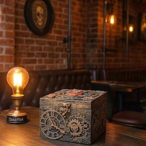Exclusive large  steampunk medicine cabinet, first aid cabinet, apothecary box, first aid box, apothecary cabinet,  steampunk