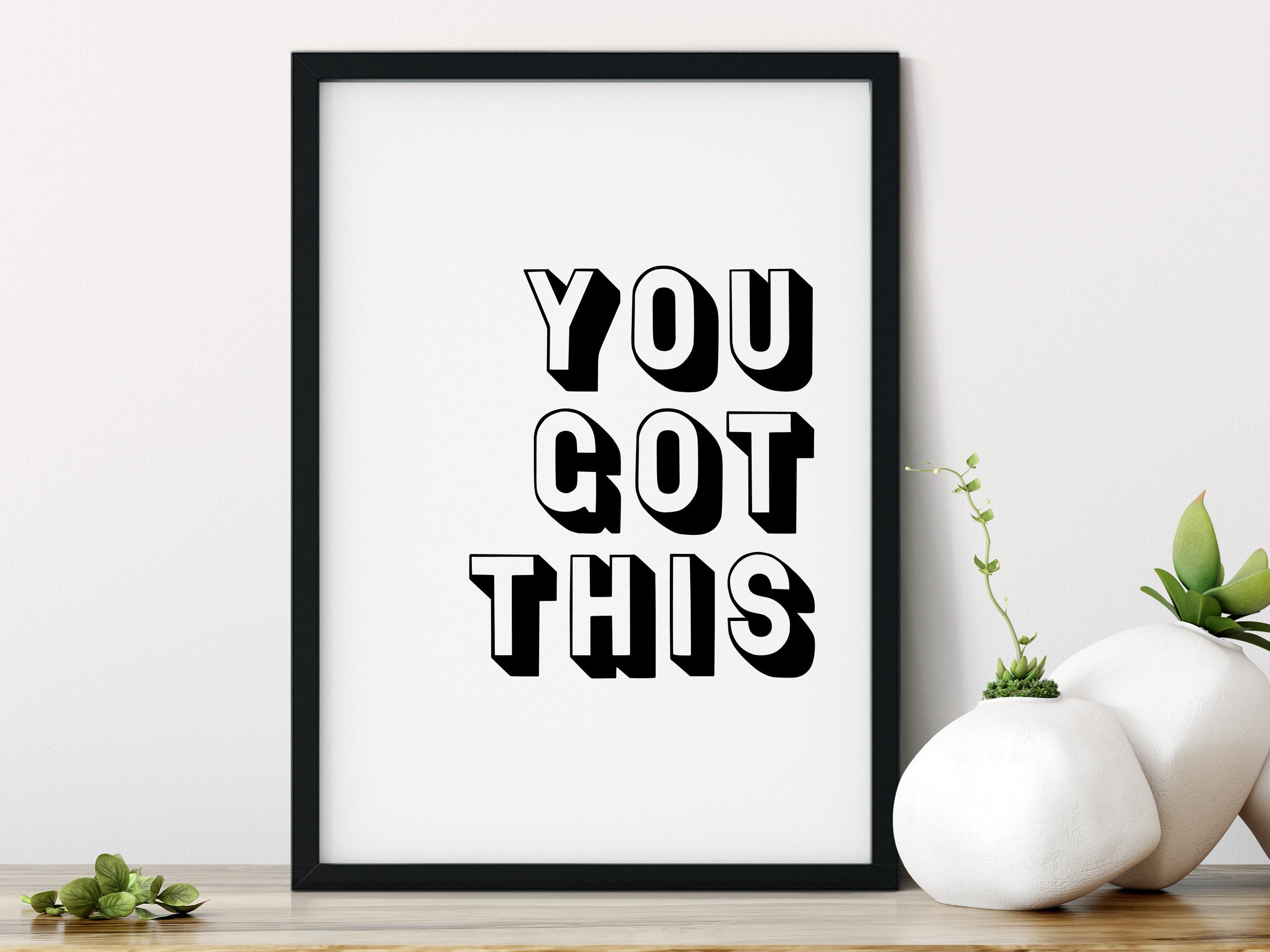 Tienes esta impresión / Arte de pared / Sala de estar / | Etsy