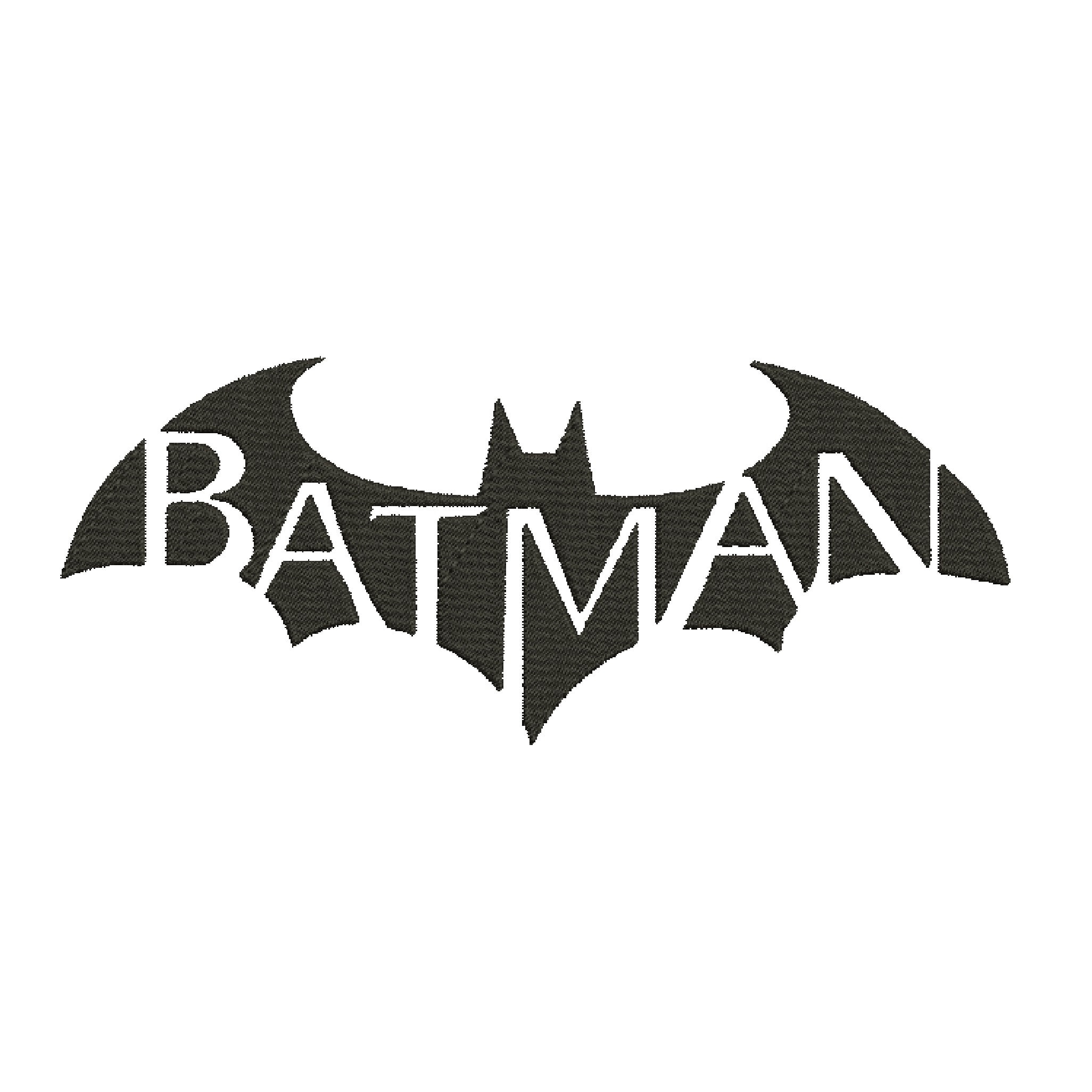 BATMAN 6 size embroidery Embroidery machine design patterns Etsy