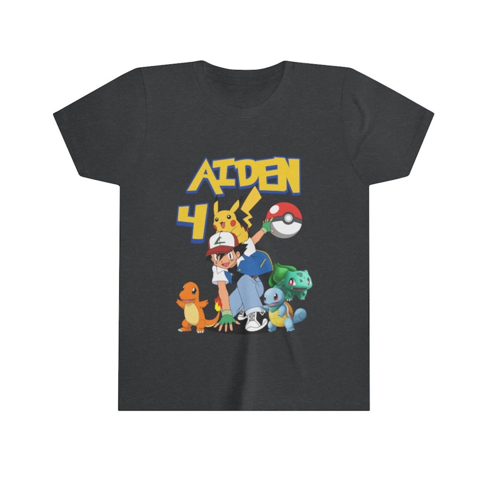 Pokemon Birthday Shirt Pokemon Party Theme Shirt Personalized | Etsy