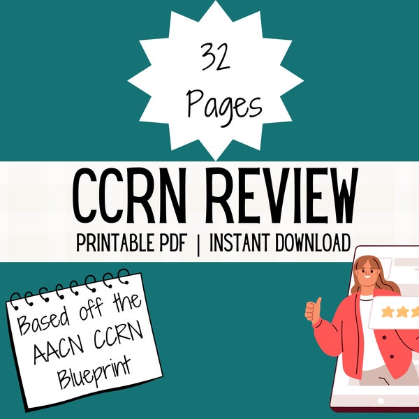 CCRN Complete Review Guide | Critical Care Certification AACN | ICU Nursing Notes | Hemodynamics Study Guide | Instant Digital Download