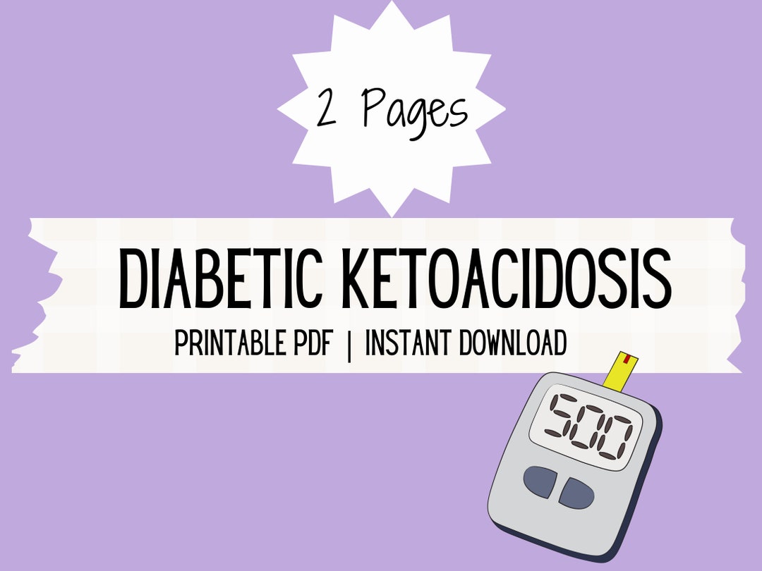 DKA Diabetic Ketoacidosis Digital Notes ICU Nursing Notes Study Guide