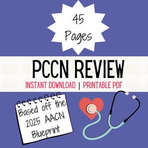 PCCN Complete Review Study Guide | AACN Blueprint | Progressive Care Certification | Nursing Notes | Instant Digital Download PDF
