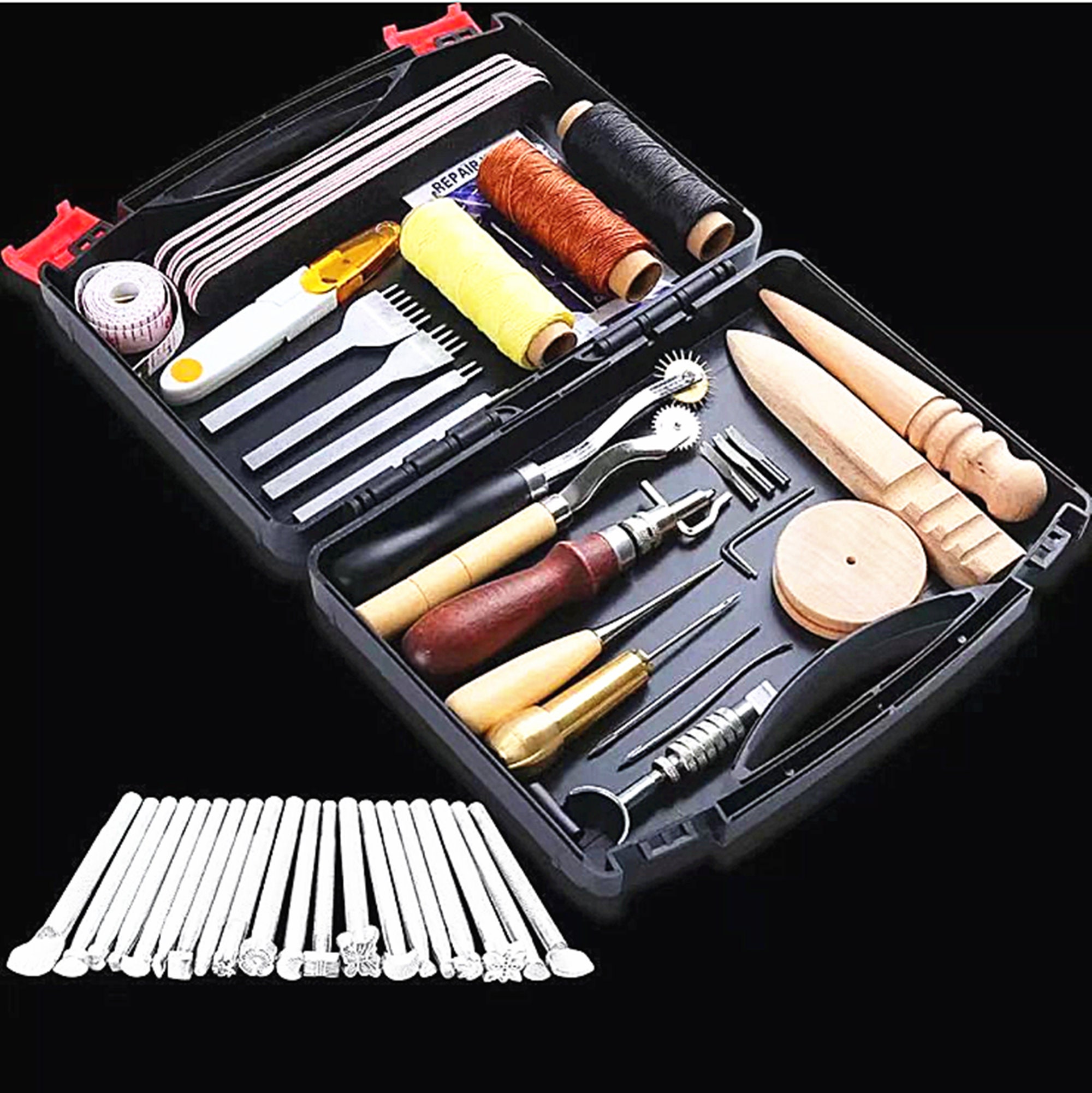 48pcs Professional DIY Leather Craft Tool Set Hand Sewing Etsy UK