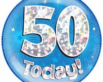 Details about / 50 TODAY BIRTHDAY BADGE SET