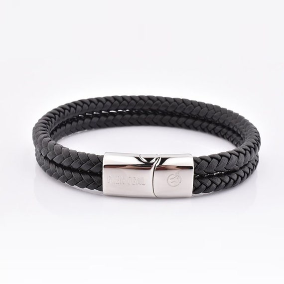 Mens Leather Bracelet | Etsy