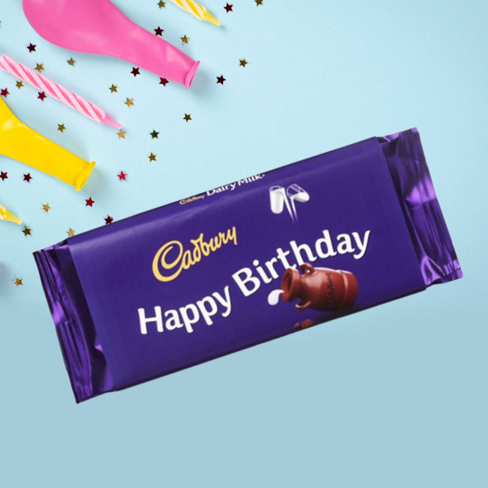 Cadburys Happy Birthday Dairy Milk Chocolate Bar Birthday Etsy UK