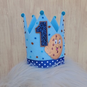 Monster cookie Birthday decorations -cookie and milk birthday outfit-Kids Cake smash-Kids Photo Prop-Boys First Birthday-baby blue theme