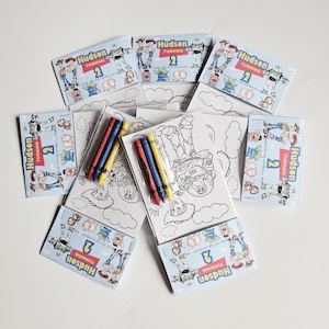 Recuerdos de fiesta de Toy Story, Mini hojas para colorear y crayones, Dos recuerdos de fiesta de "Infinito y más allá", Bolsa personalizada de recuerdos de fiesta de Toy Story imagen 2