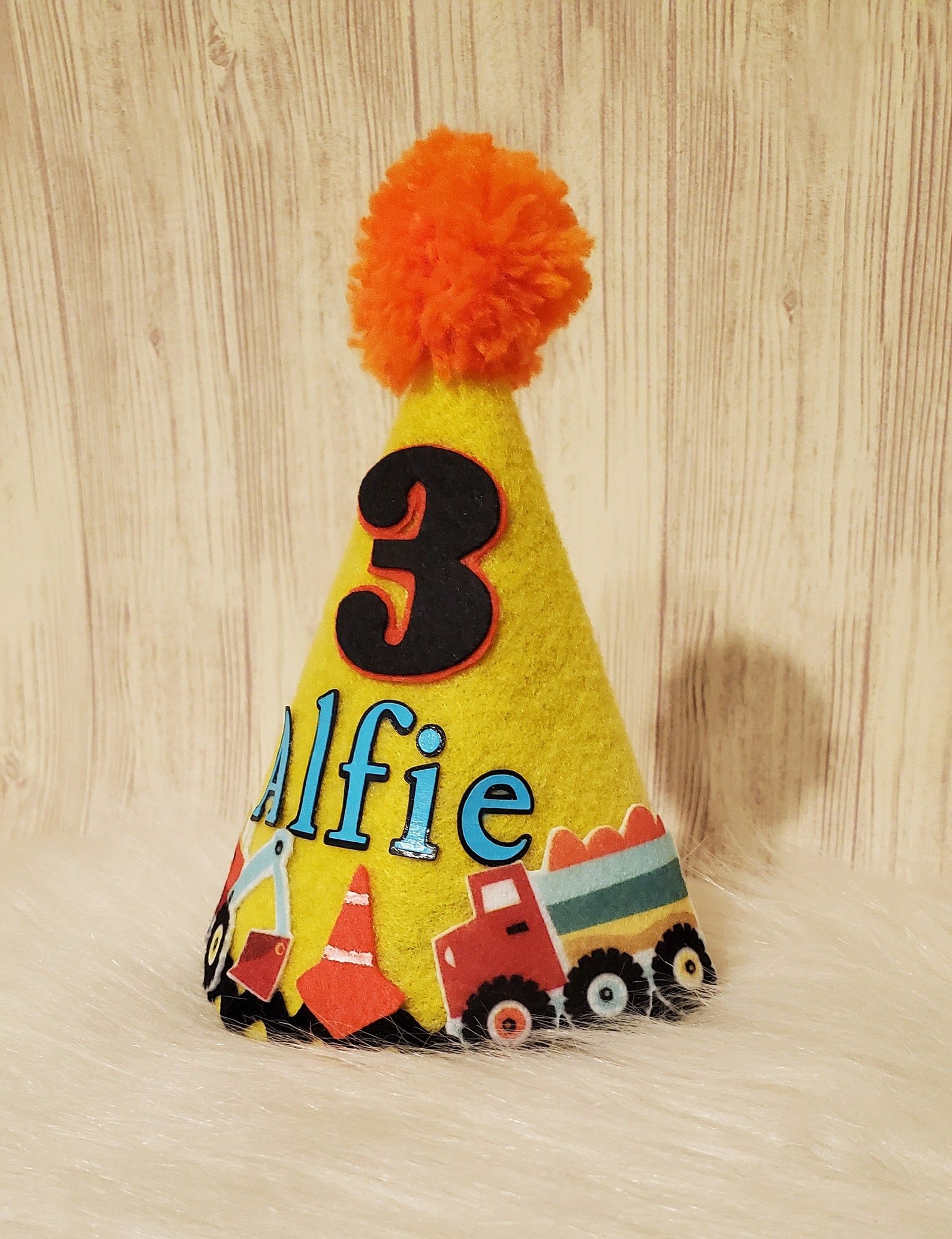Personalized Construction Hat- Construction Birthday Hat-dump Truck ...