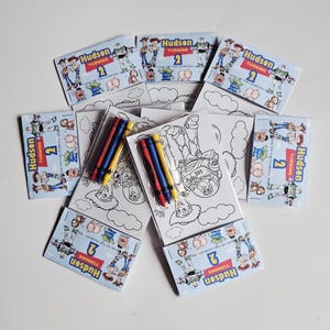 Recuerdos de fiesta de Toy Story, Mini hojas para colorear y crayones, Dos recuerdos de fiesta de "Infinito y más allá", Bolsa personalizada de recuerdos de fiesta de Toy Story imagen 13