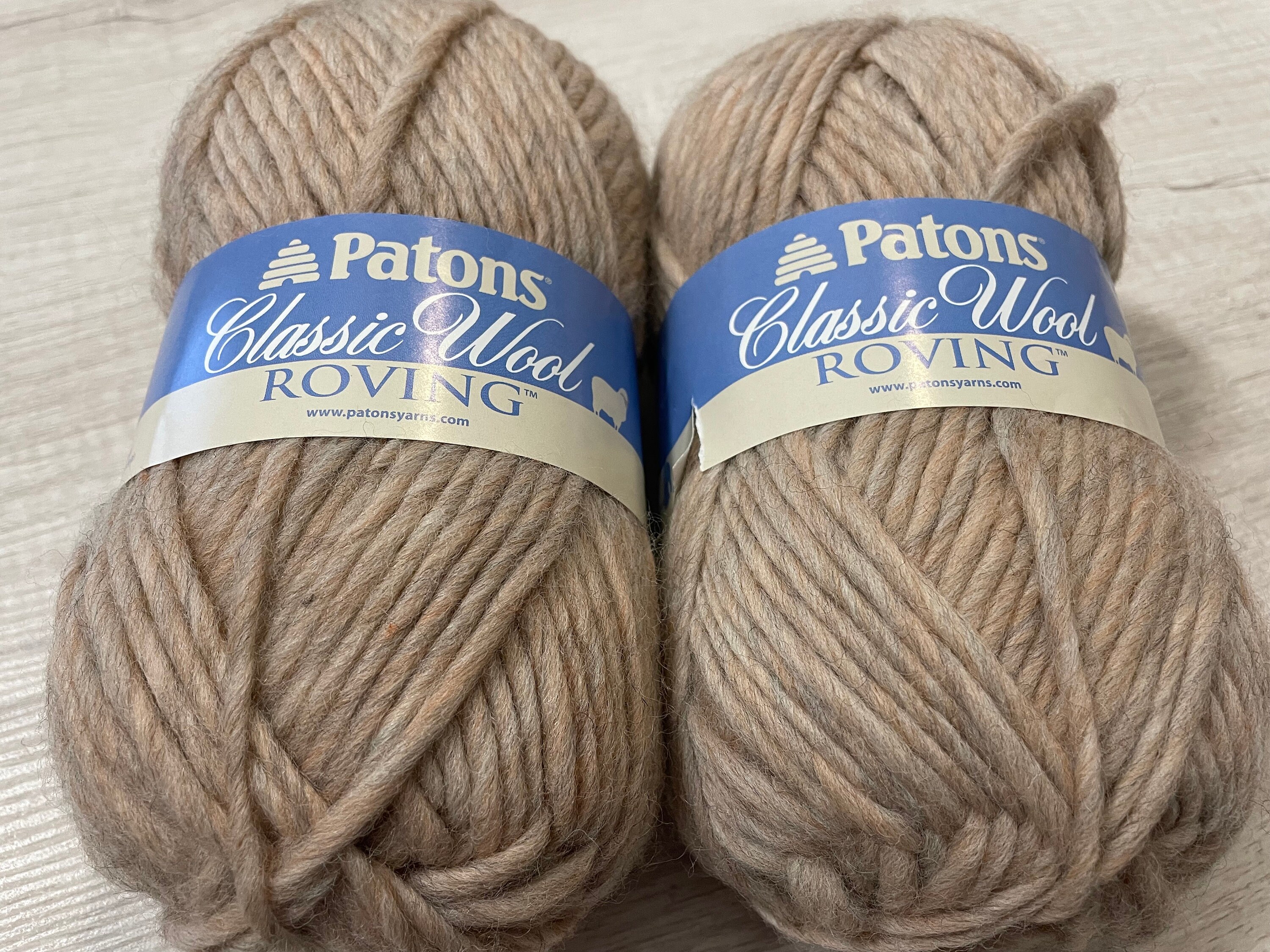 Patons Classic Wool Roving Natural Etsy