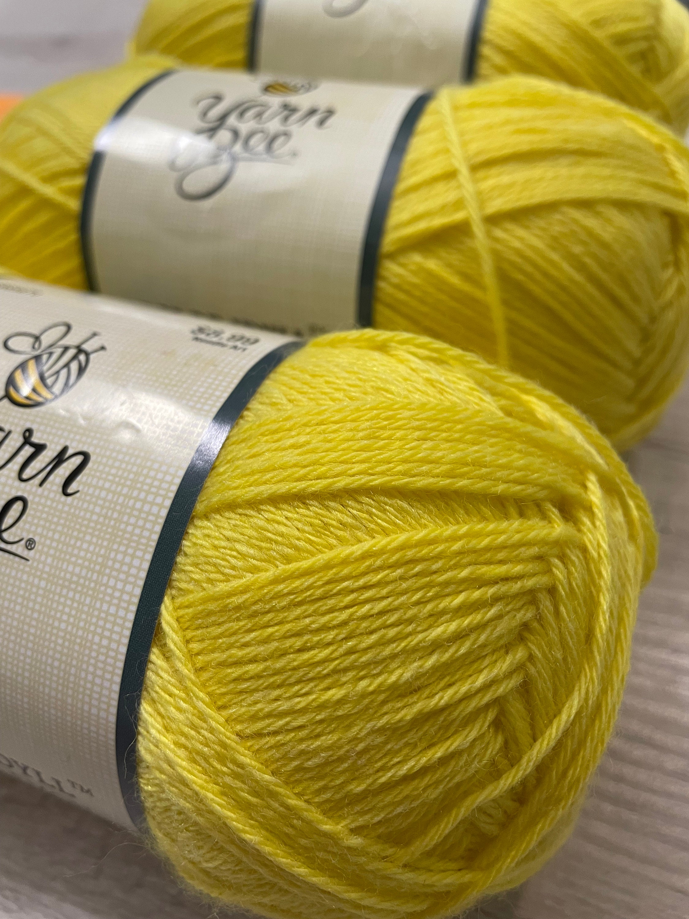 Yarn Bee Color Idyll Wool Blend Yarn L is for Lemon Etsy