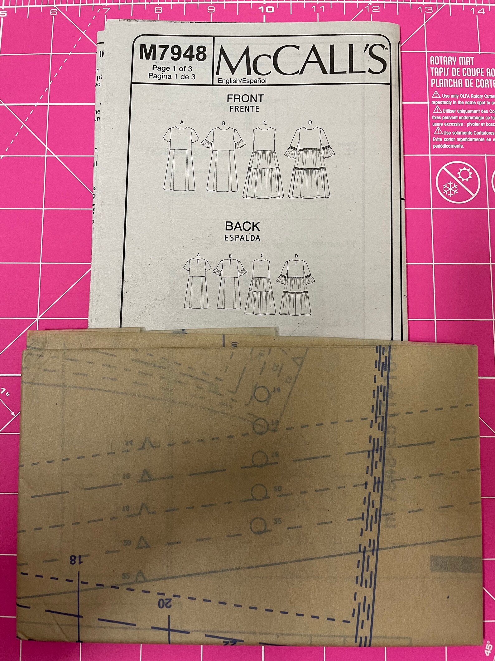 Mccall's M7948 Misses' Dresses Sewing Pattern | Etsy UK