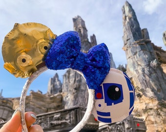 Star Wars:  C-3PO and R2D2 Mouse Ears